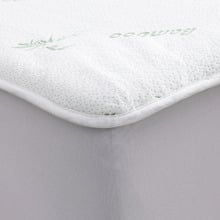 White Bamboo-Blend Electric Blanket